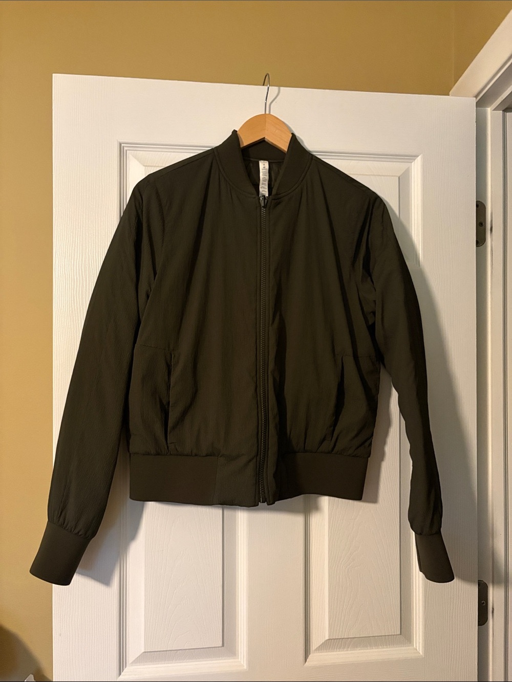 Reversible Women’s Lululemon Olive Green Bomber Jacket